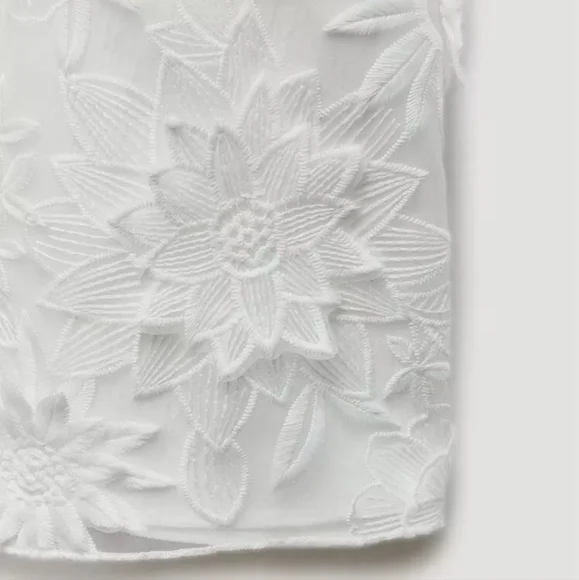 EMBROIDERED MIDI SKIRT ZW COLLECTION SIZE M - Picture 9 of 9